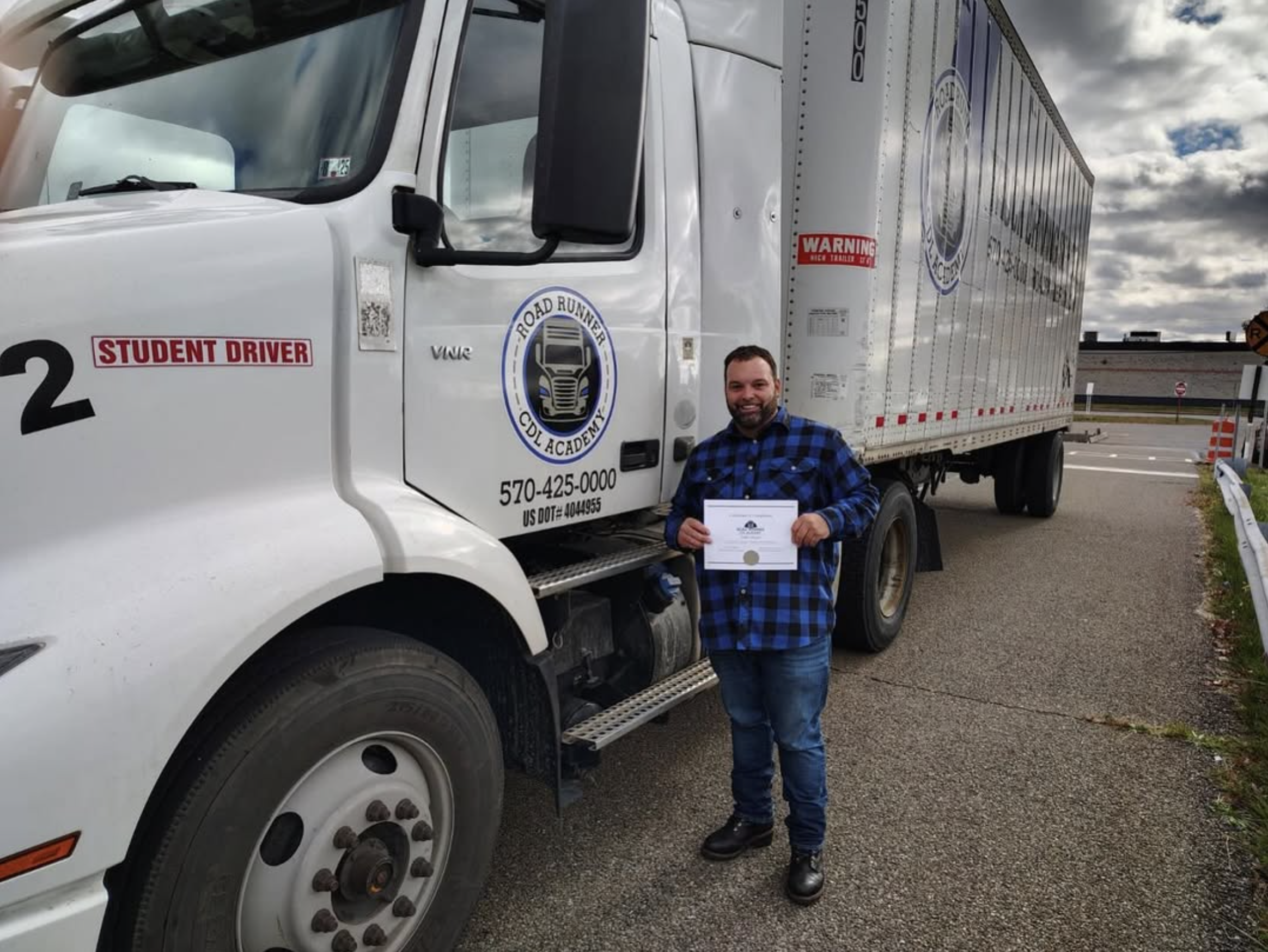 Gallery driver in truck