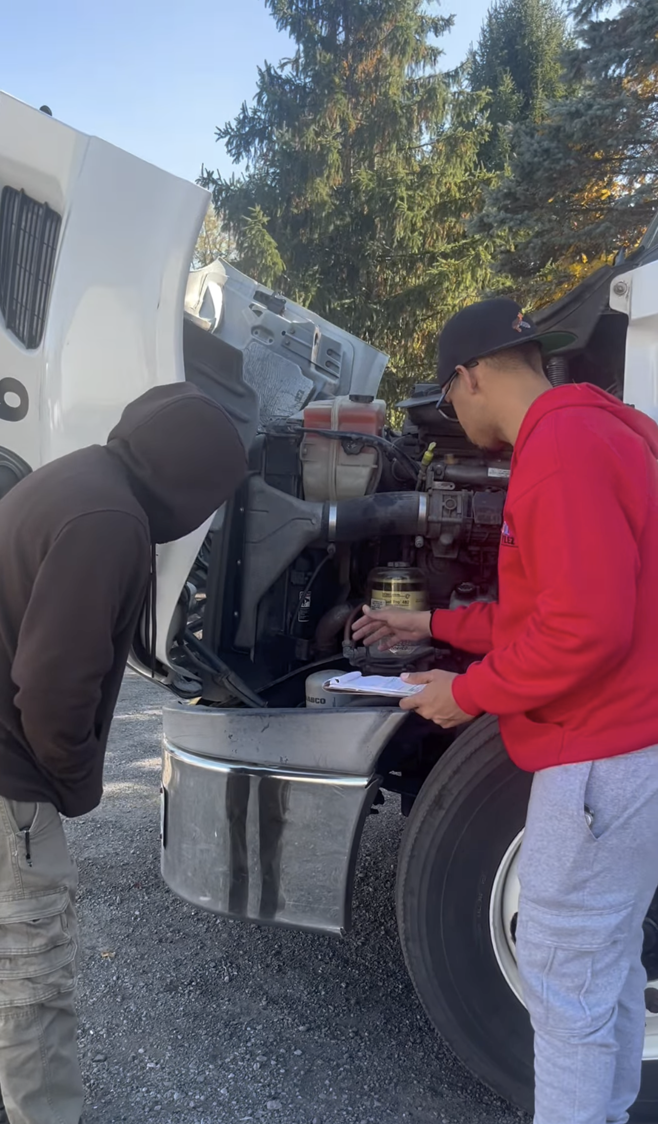 Gallery driver in truck