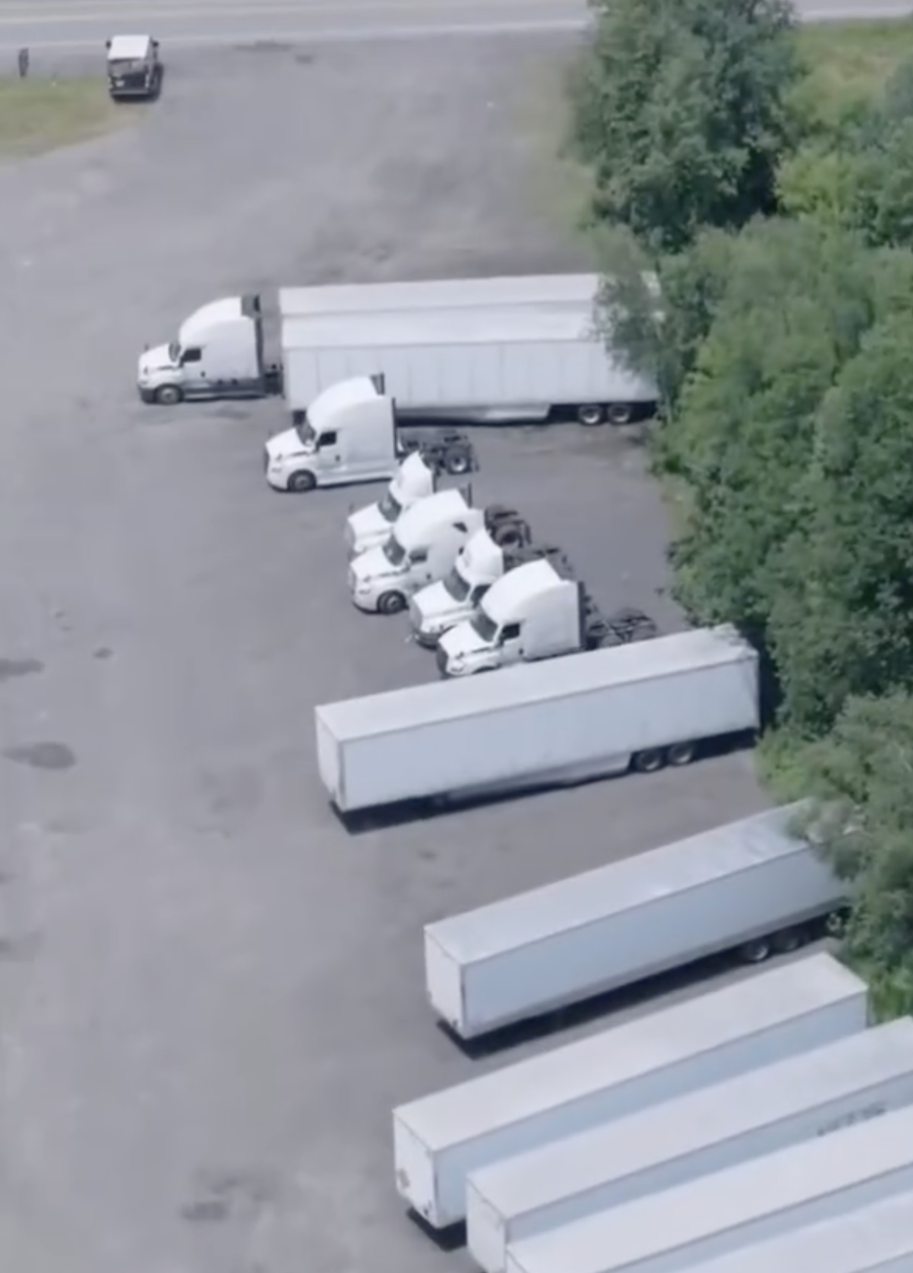 Gallery driver in truck